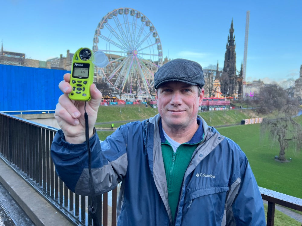 Kestrel 5500 Weather Meter at the Edinburgh Christmas Festival