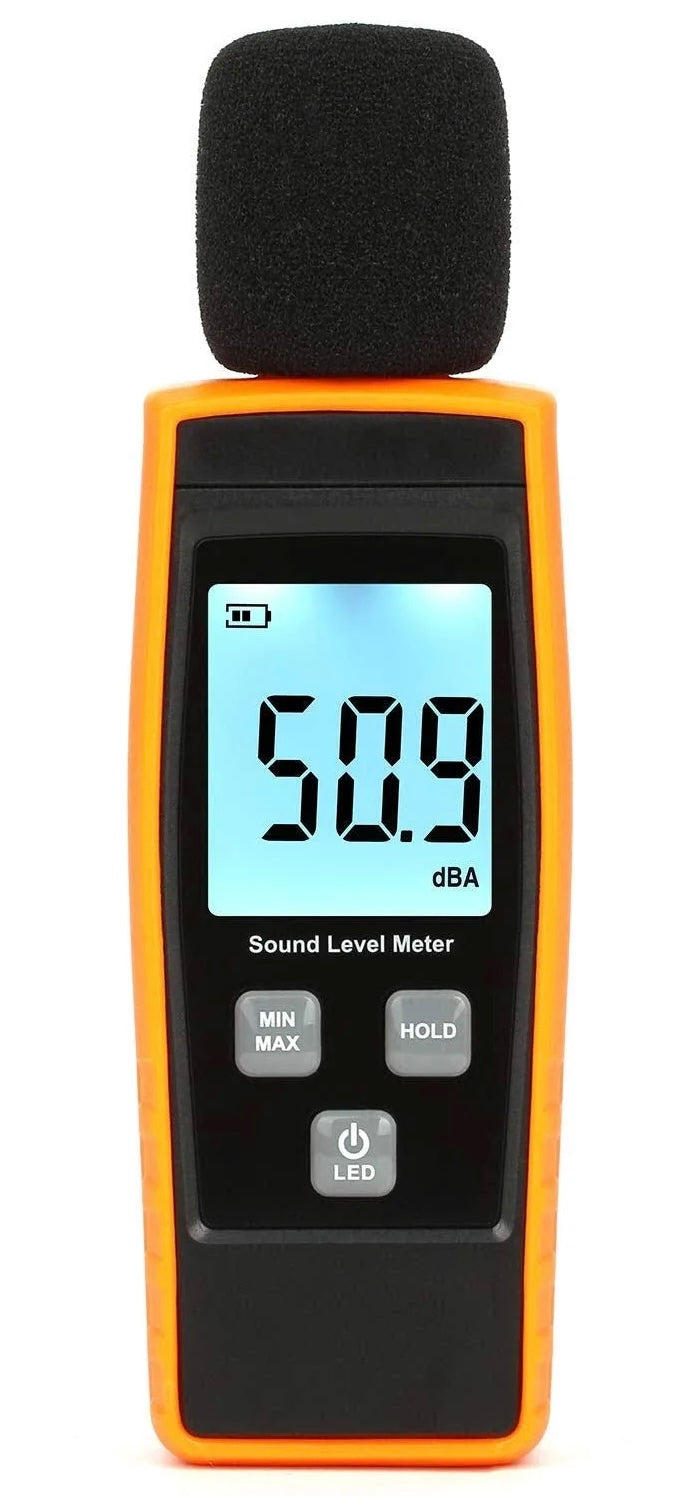 Decibel Meter, Digital Sound Level Meter with 30 to 130 dBA Measuring Range