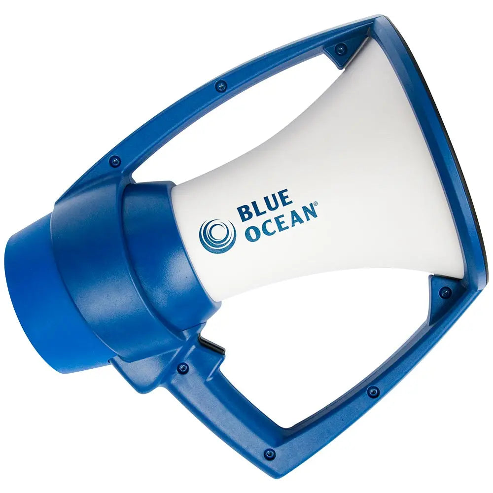 Megafone Rugged Azul do Oceano - Azul e Branco