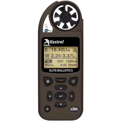 Medidor meteorológico de balística aplicada Kestrel 5700 ELITE con Bluetooth LiNK | Desert Tan