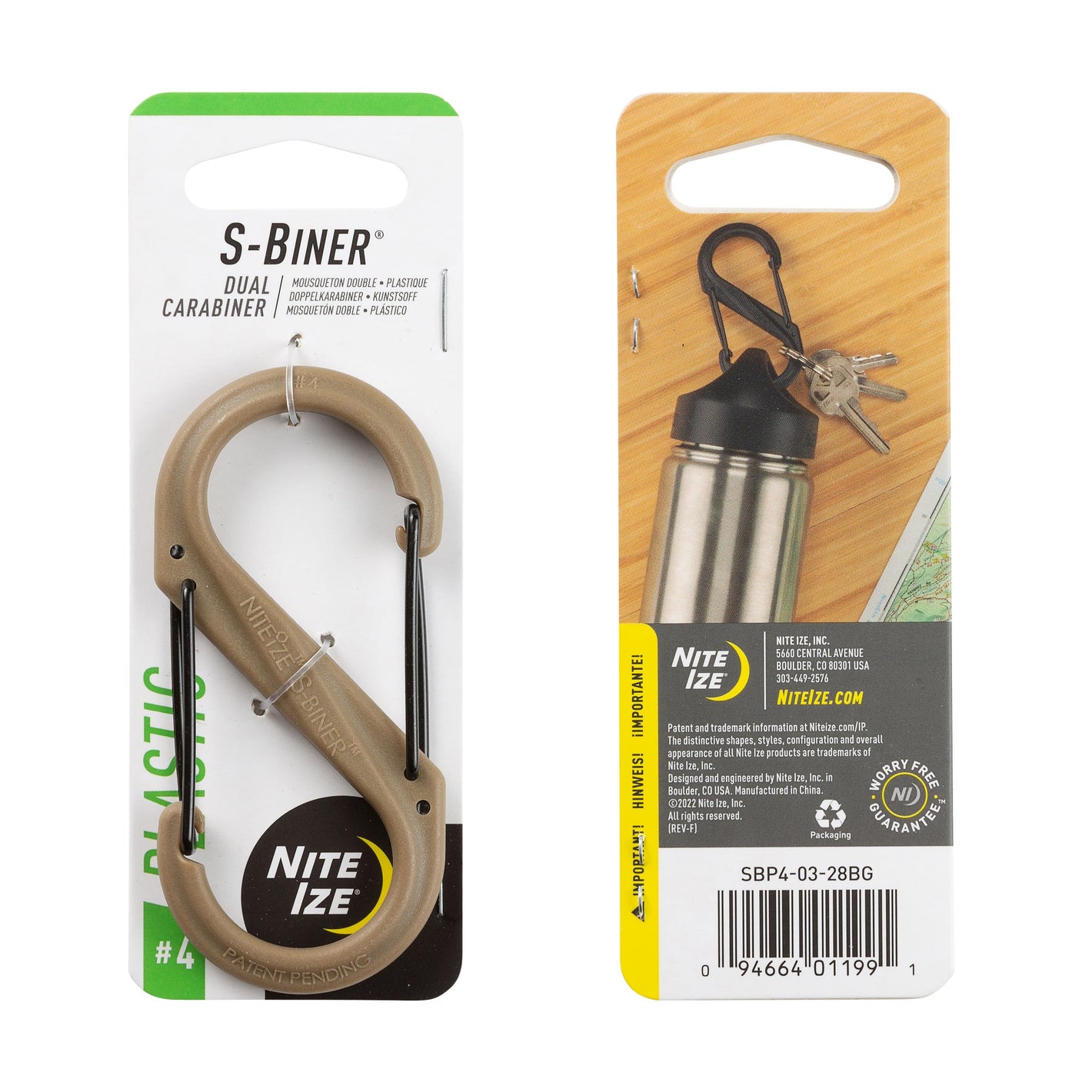 Niteize S-BINER® PLASTIC DUAL CARABINER