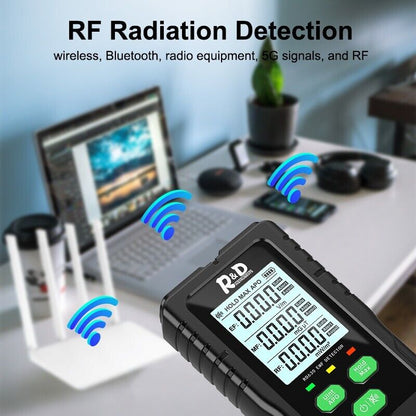 Medidor EMF 3 en 1 de I+D, EF, MF, RF