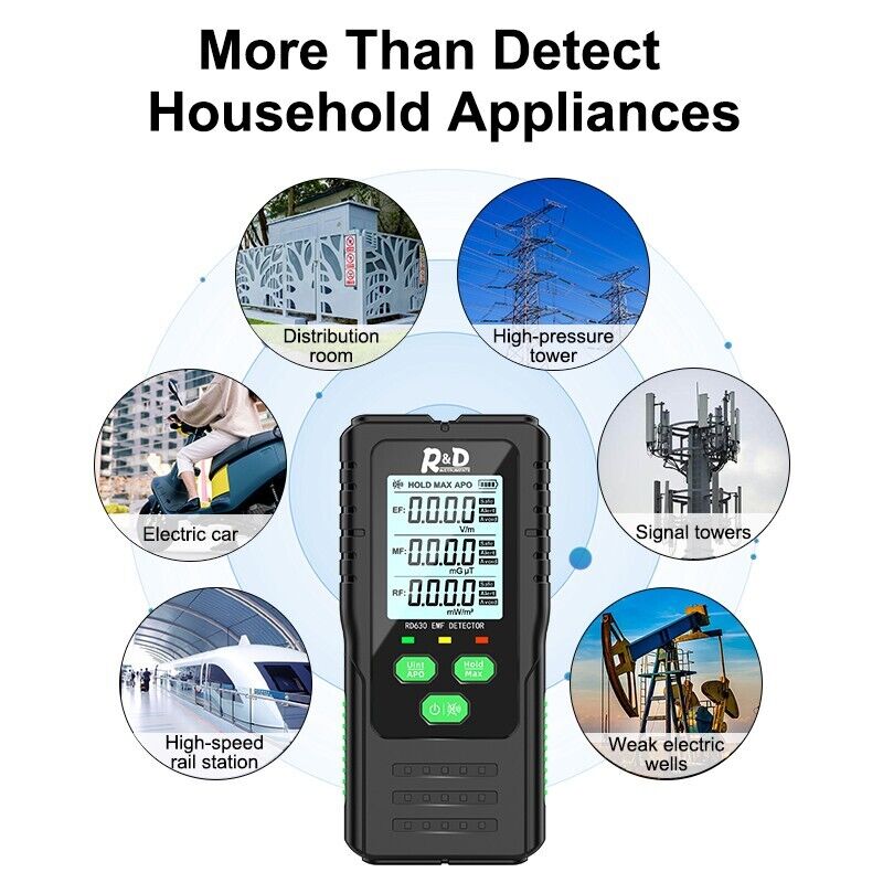 R&D 3 dalam 1 Meter EMF, EF, MF, RF