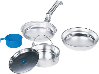 Kit de désordre de batterie de cuisine de camping en plein air en aluminium Texsport 5 pièces