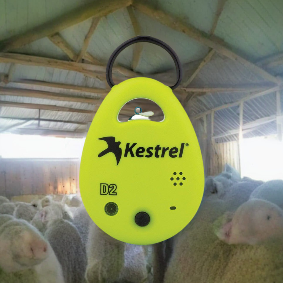 Kestrel DROP D2AG Monitor de Estrés Térmico para Ganado