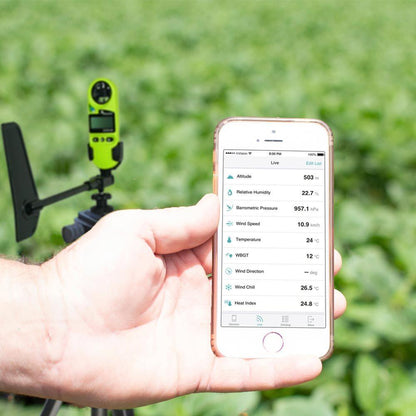 Kestrel 3550AG Pocket Delta T Crop Spraying Weather Meter - ExtremeMeters.com