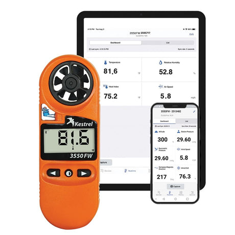 Kestrel 3550FW Pocket Fire Weather Meter with Bluetooth - ExtremeMeters.com