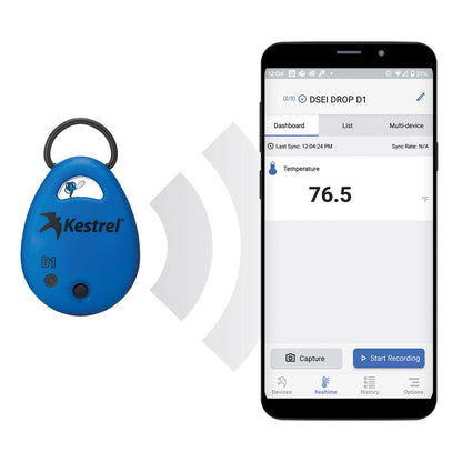 Kestrel DROP D1 Bluetooth Data Logger - Temperature - ExtremeMeters.com