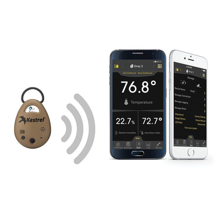 Kestrel DROP D3 Bluetooth Data Logger - Temperature | Humidity | Pressure - ExtremeMeters.com