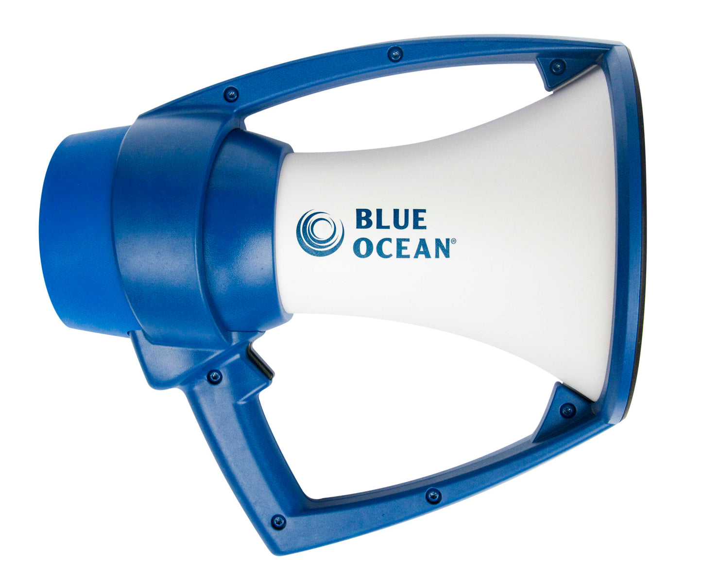 Megafone Rugged Azul do Oceano - Azul e Branco