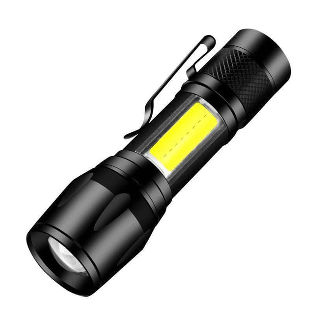 Paquete de 2 mini linternas LED pequeñas recargables por USB de bolsillo  portátil para acampar brillante de alto lúmenes linterna, mini linternas  LED pequeñas recargables por USB de bolsillo portátil para acampar